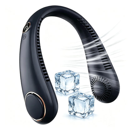 FreshNeck – Ventilateur de Cou Sans Fil | Flux d'Air Puissant & Écran Digital