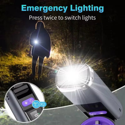 FreshAir – Mini Ventilateur Portable Rechargeable | Effet Glacé, Éclairage LED & 199 Vitesses
