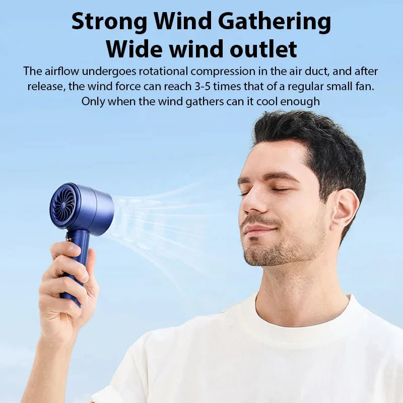 FreshAir™ – Mini Ventilateur Portable USB | Turbine Haute Vitesse, Rechargement Rapide
