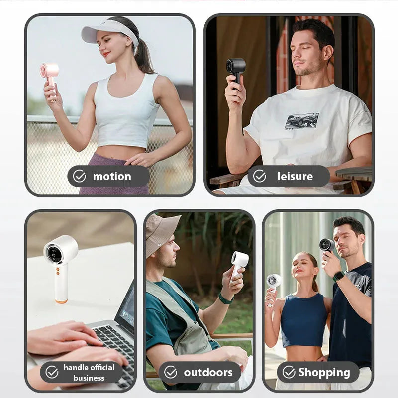 FreshAir™ – Mini Ventilateur Portable USB | Turbine Haute Vitesse, Rechargement Rapide