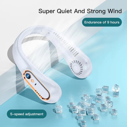 FreshAir – Mini Ventilateur Portable Rechargeable | Effet Glacé, Éclairage LED & 199 Vitesses